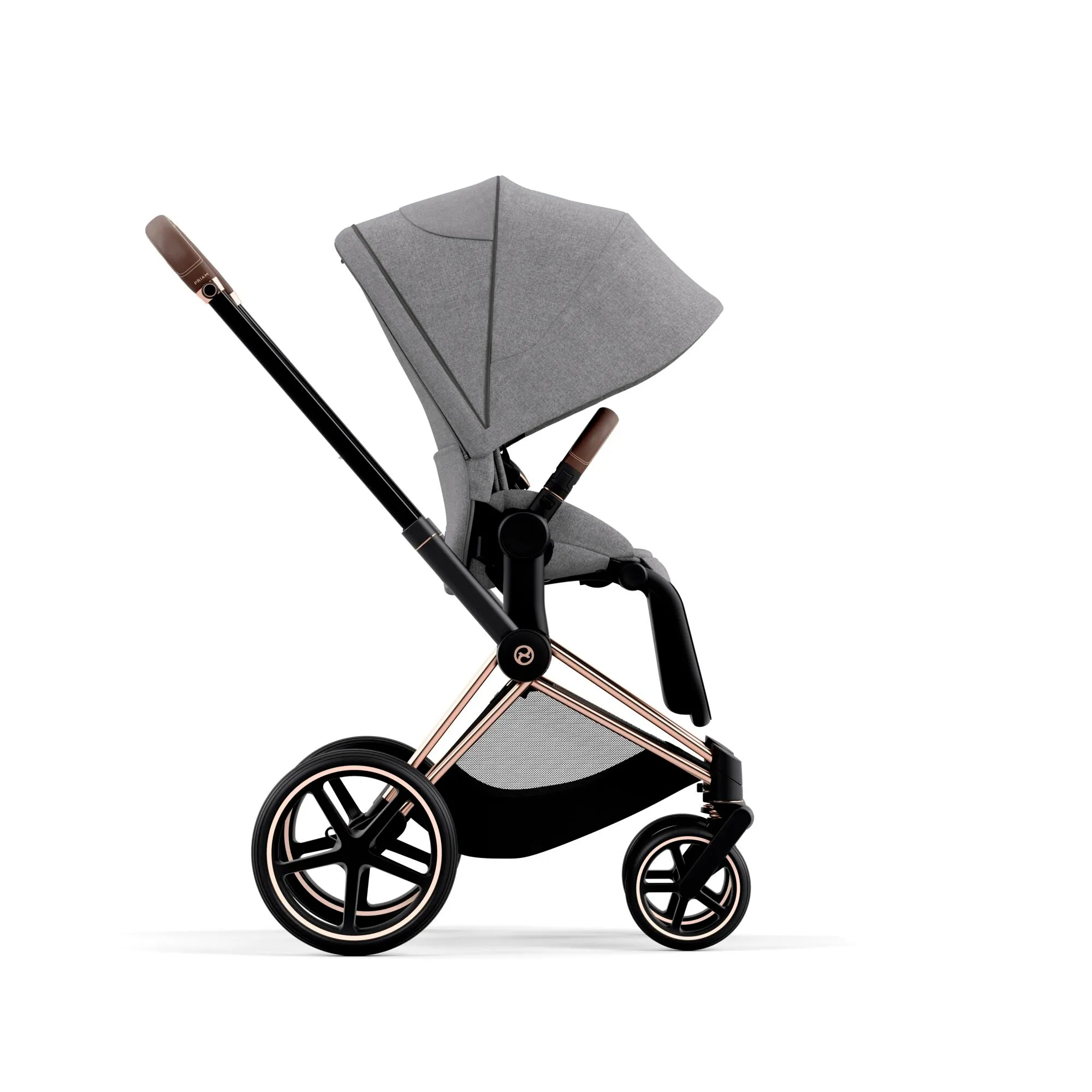 Cybex Priam Pram 2022 Rose Gold   Manhattan Grey