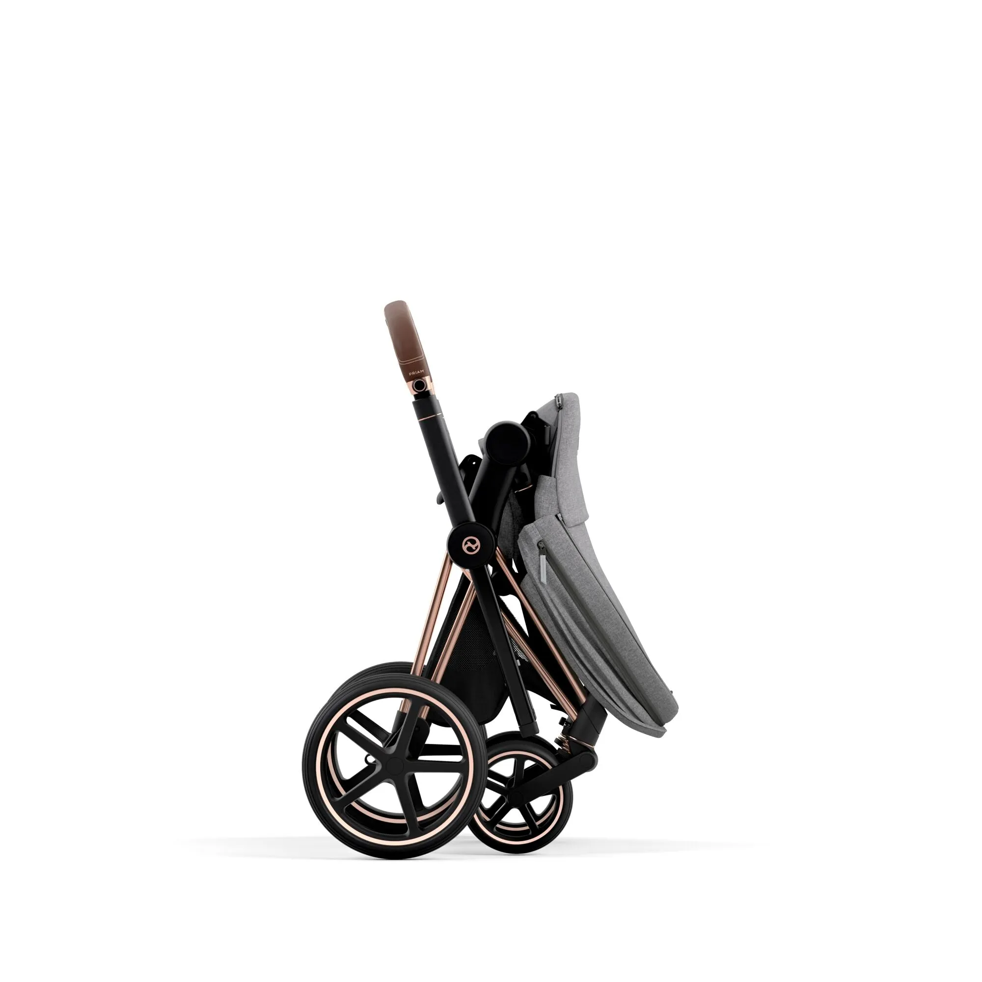 Cybex Priam Pram 2022 Rose Gold   Manhattan Grey