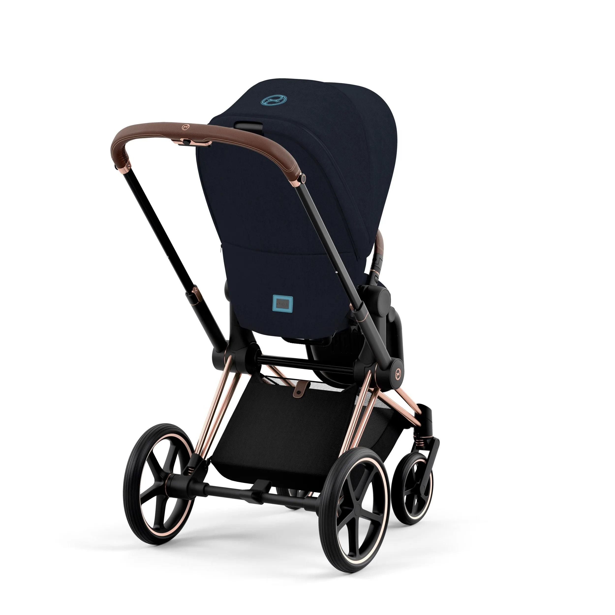 Cybex Priam Pram 2022 Rose Gold   Midnight Blue