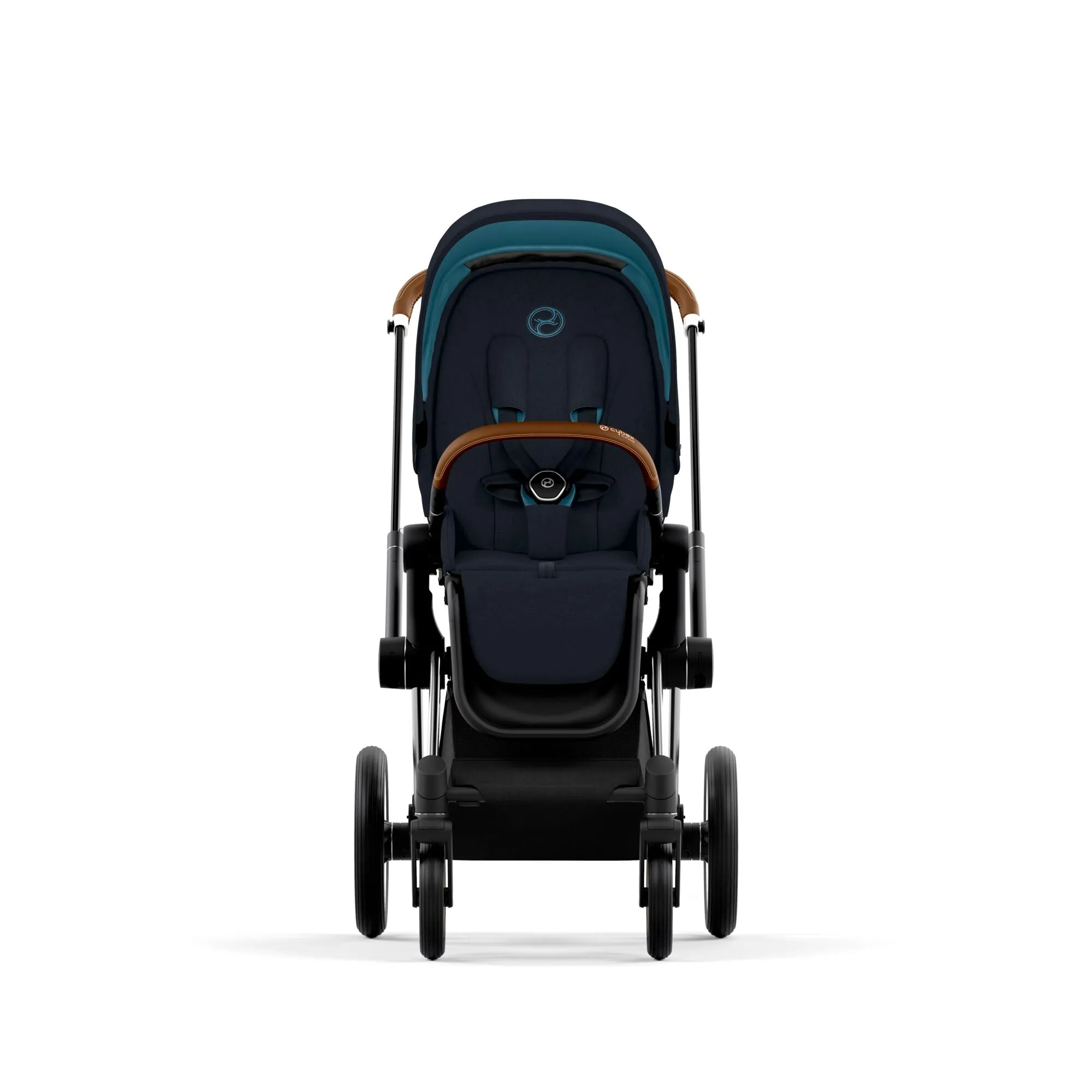 Cybex Priam Pram 2022 Rose Gold   Midnight Blue