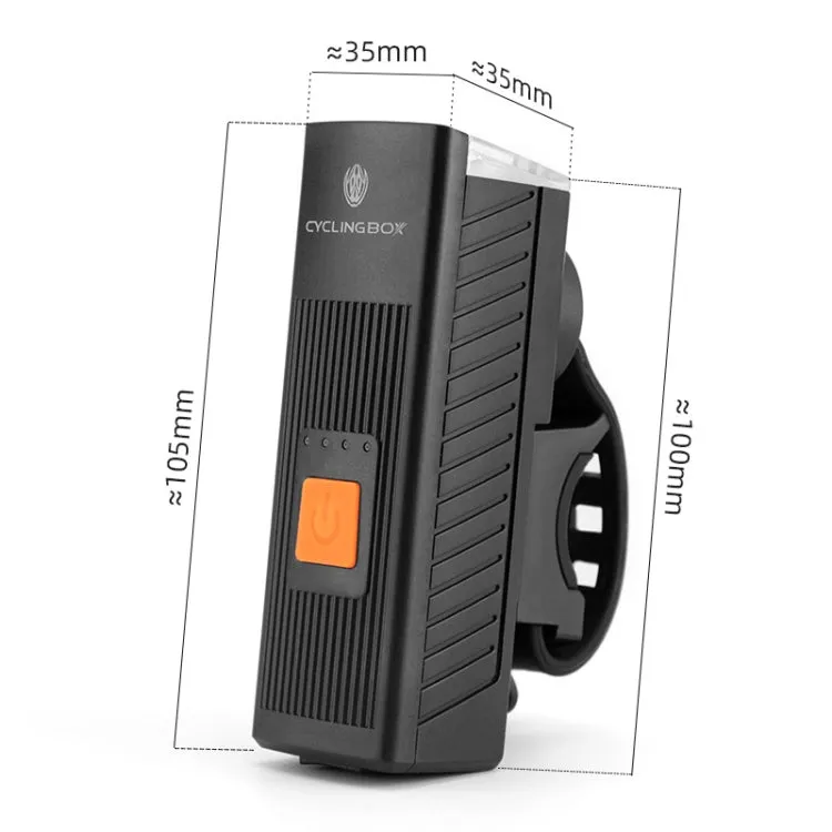 CYCLINGBOX BG-1811 Bicycle Charging Speaker Front Lamp USB Multi-Function Mountain Bike Accessories(Black)