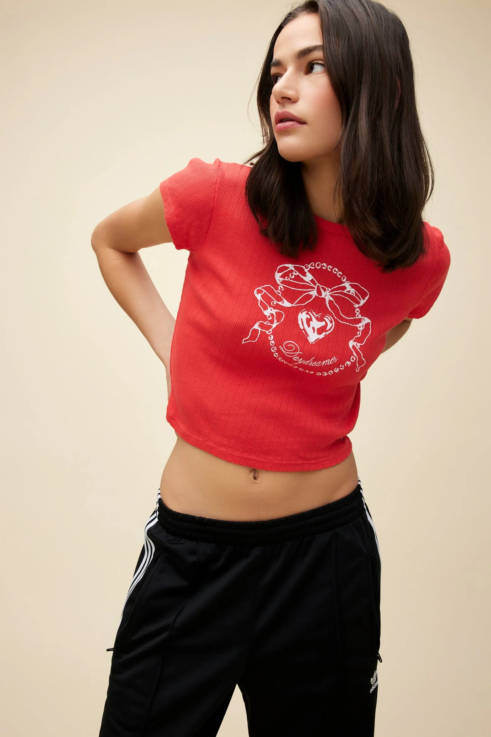 Daydreamer Bow Pointelle Tee