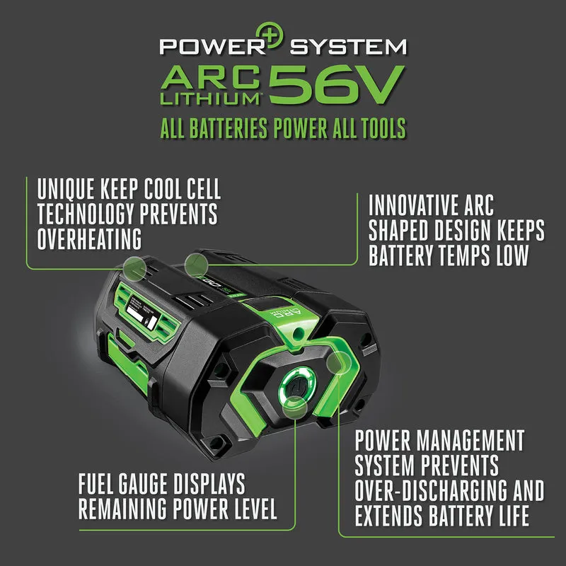 EGO 56V Power  BA2800T 5 Ah Lithium-Ion Battery 1 pc
