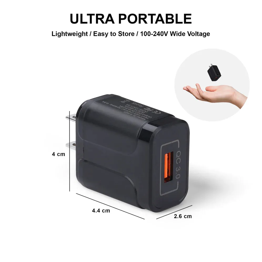 Ellie Rose Quick Charge Wall Adapter - Black