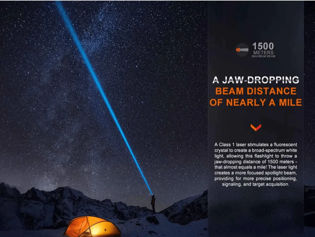 Fenix HT30R White Laser flashlight