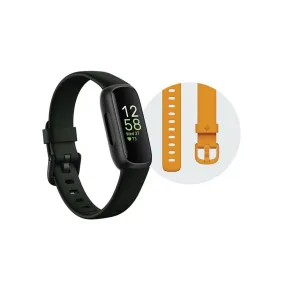 Fitbit FB424BKBKBNDLB Inspire 3 Health and Fitness Tracker Bundle - Midnight Zen/Black