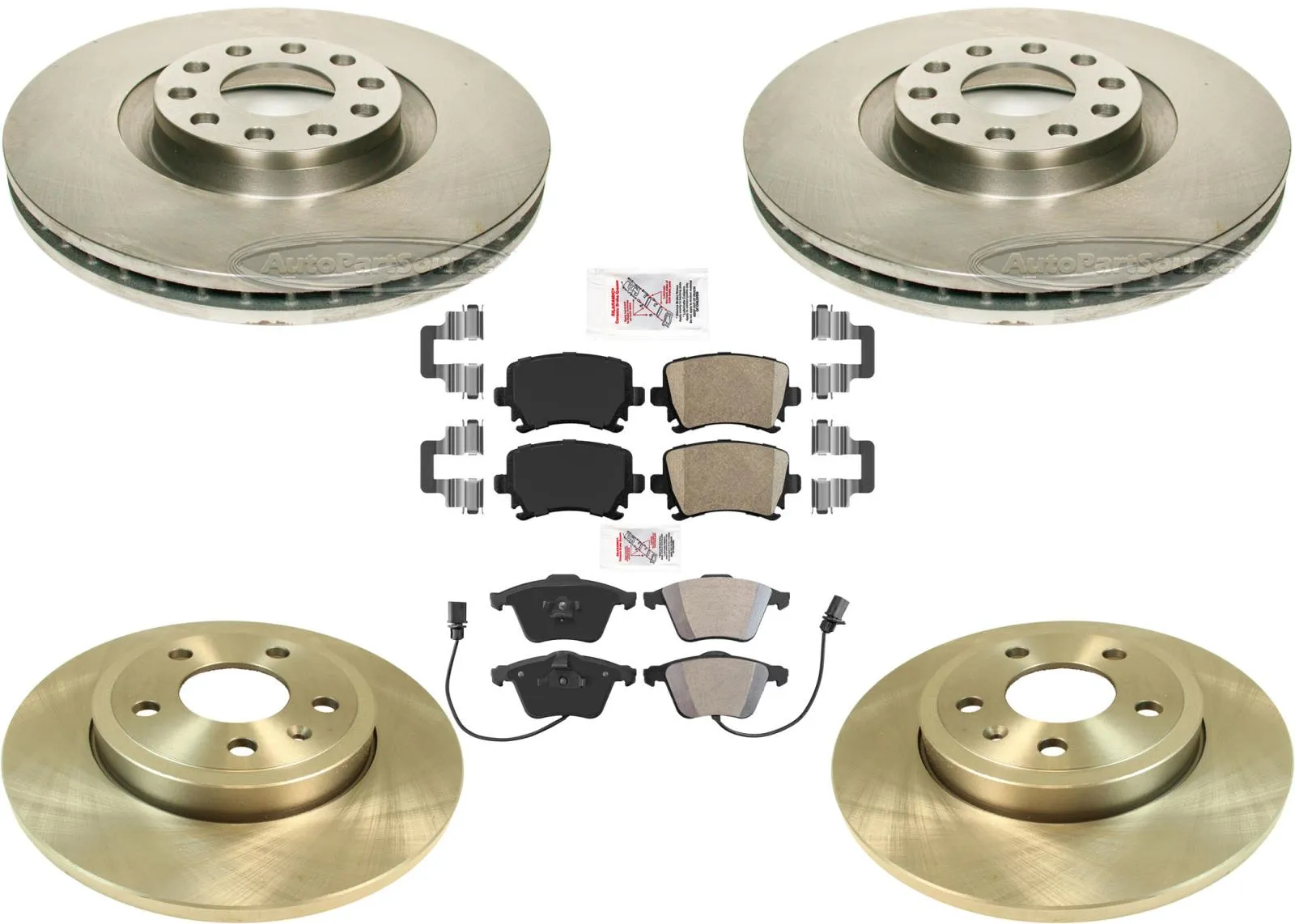 For 05-06 Audi A4 A4 Quattro 2.0 3.0 3.2 With 320MM Front Disc Brake Rotor Pads