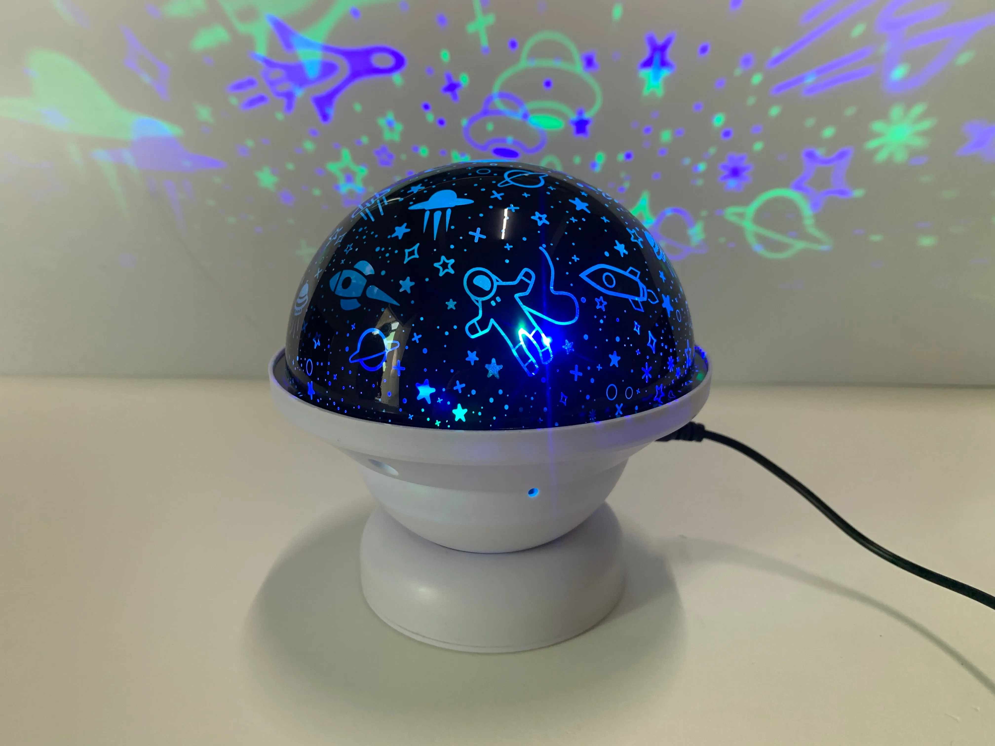 Gabba Goods' Glow Kids Space Rotating Night Light LED Projector