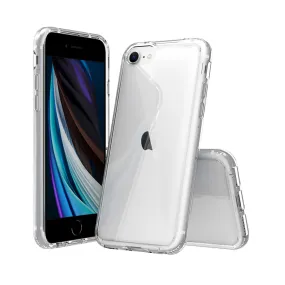 Golden Sand Just Clear Hybrid Series Back Case Cover for Apple iPhone SE 3, Apple iPhone SE 2020, Apple iPhone 8, Apple iPhone 7