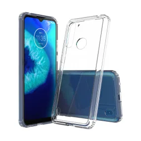 Golden Sand Just Clear Hybrid Series Back Case Cover for  Motorola G8 Power Lite