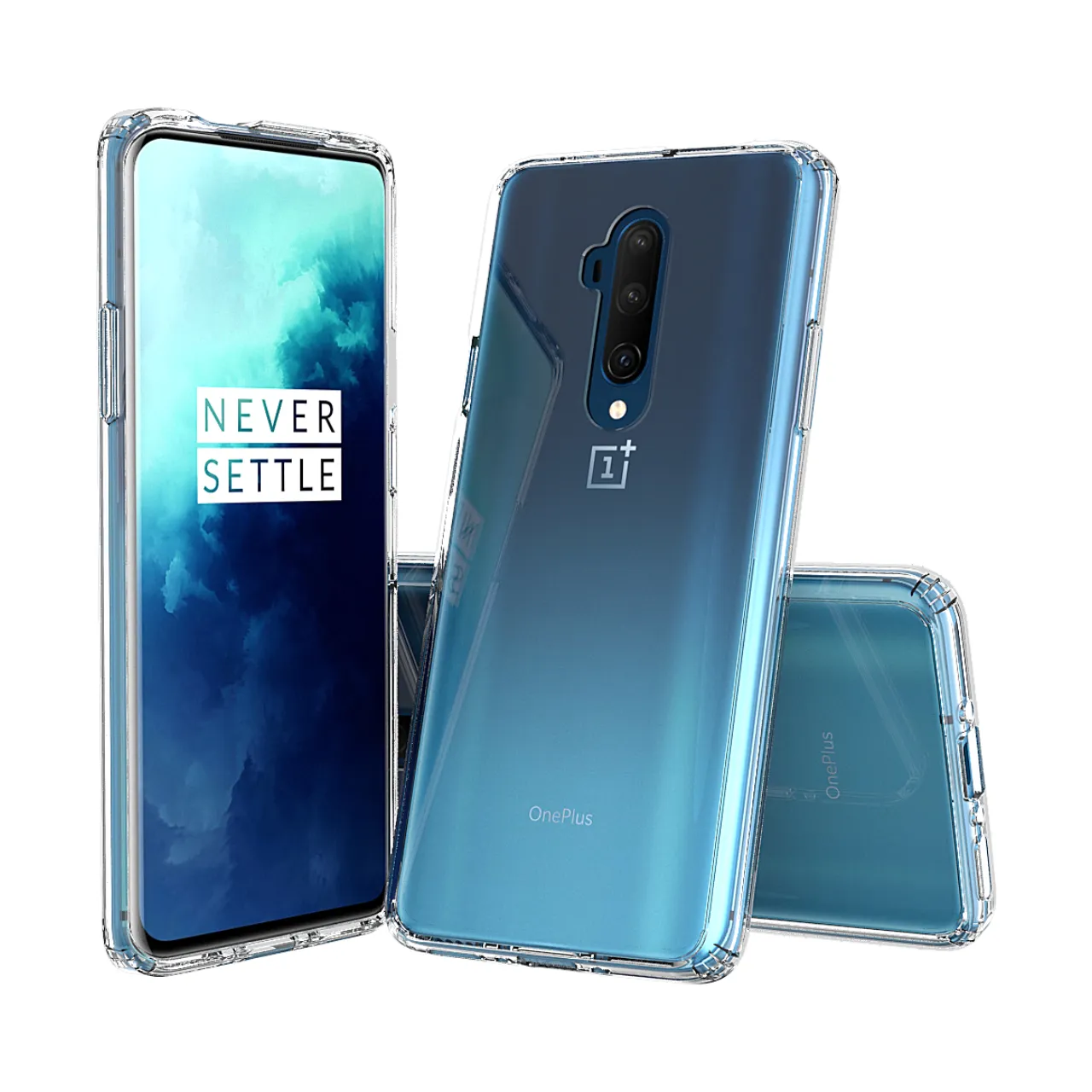 Golden Sand Just Clear Hybrid Series Back Case Cover for  OnePlus 7T Pro