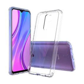 Golden Sand Just Clear Hybrid Series Back Case Cover for  Poco M2 Reloaded, Xiaomi Redmi 9 Prime, Poco M2