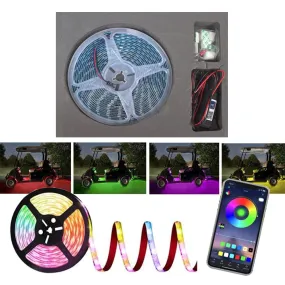 Golf Cart LED Strip Lights | Universal RGB Underglow Golf Cart Lights