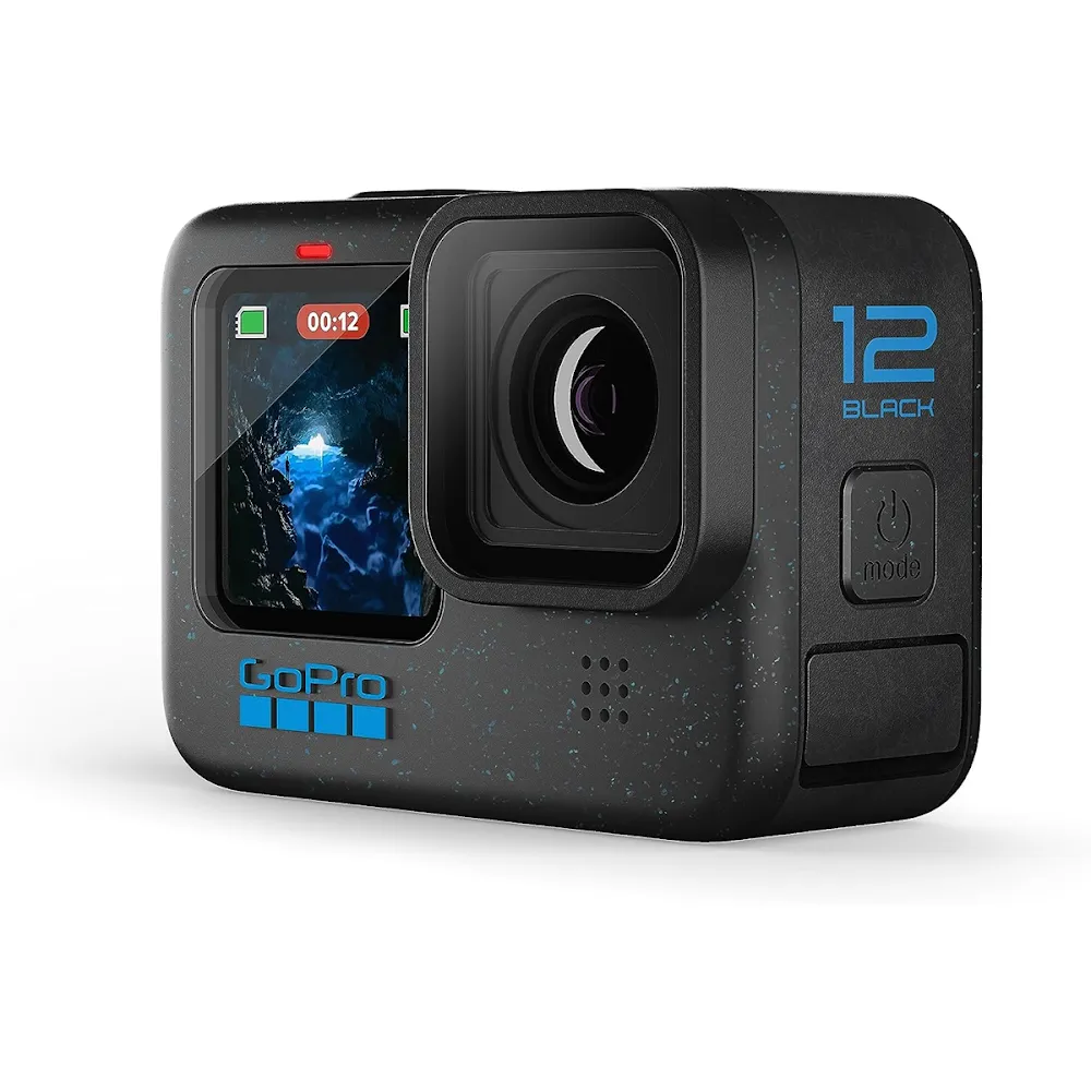 Gopro Hero12 Black Action Camera (Waterproof   Stabilization)