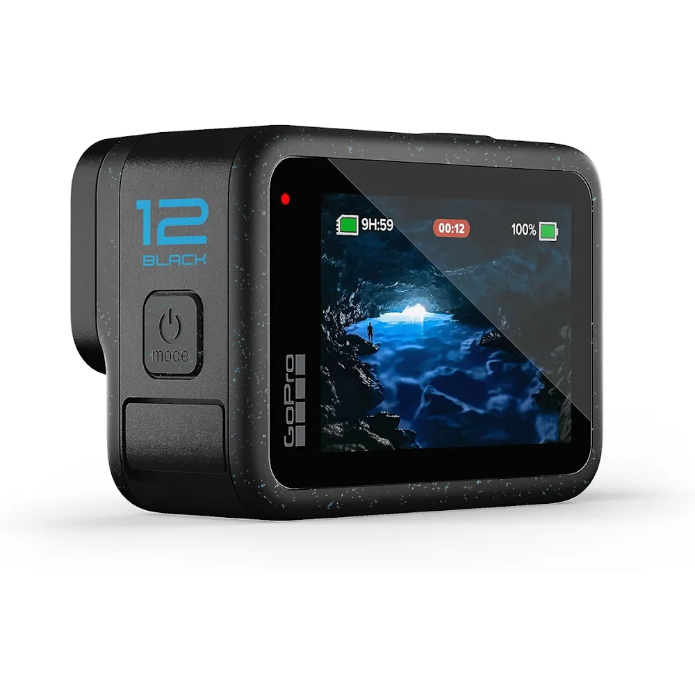 Gopro Hero12 Black Action Camera (Waterproof   Stabilization)