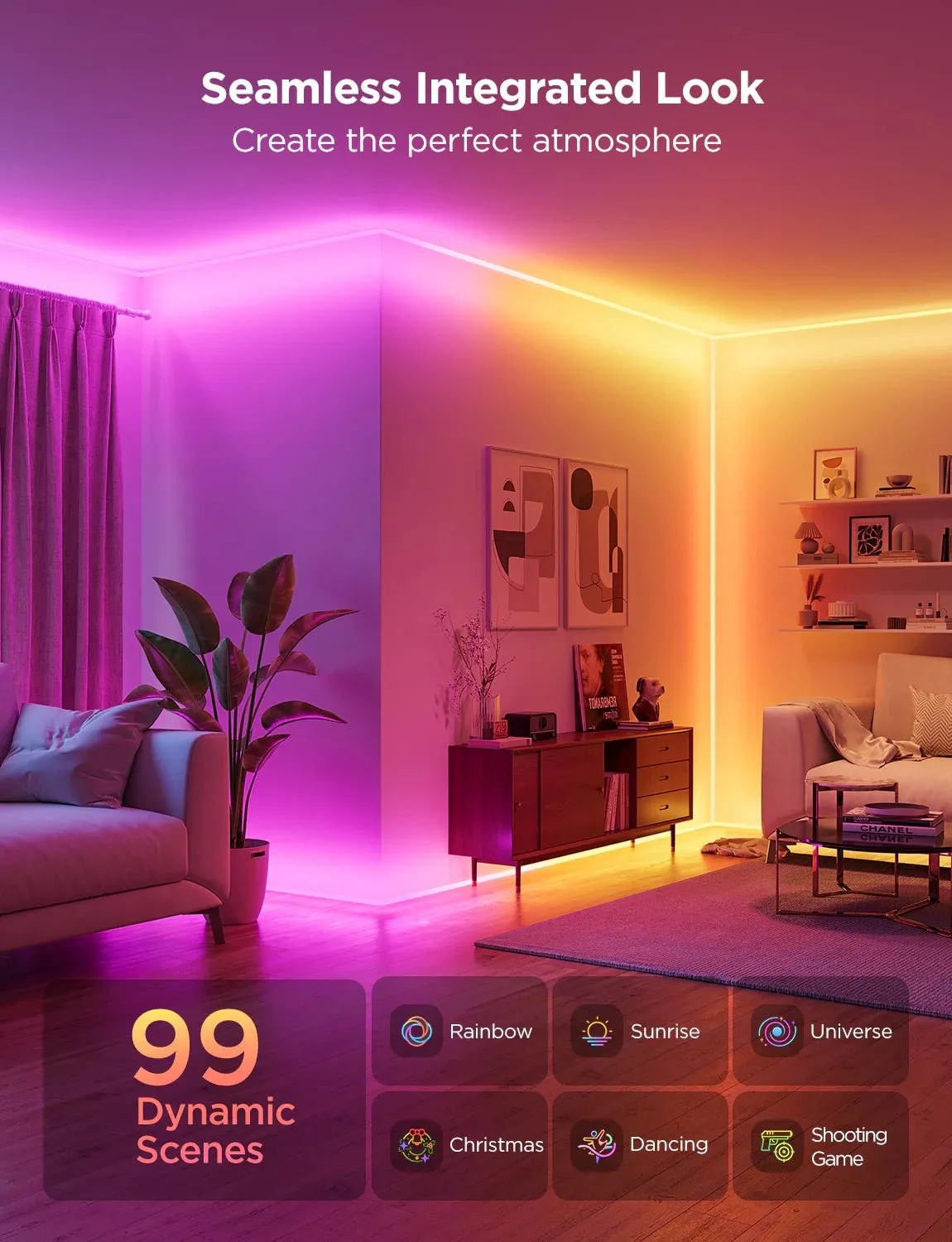 Govee Neon Rope Light for Wall Lining - 5m