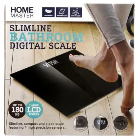HOME MASTER Slimline Bathroom Digital Scale 247011