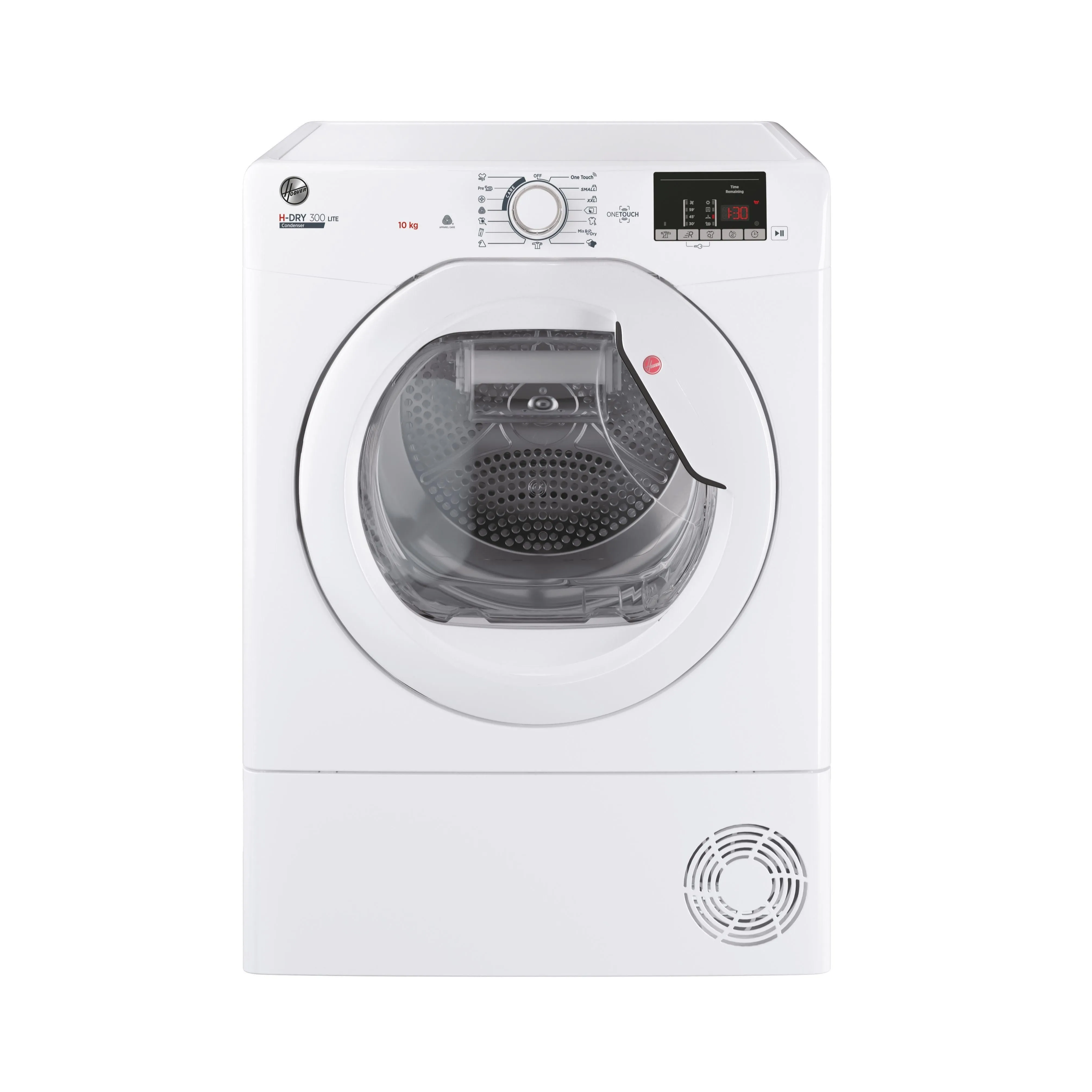 Hoover H-Dry 300 10KG Freestanding Condenser Tumble Dryer - White | HLE C10DE-80