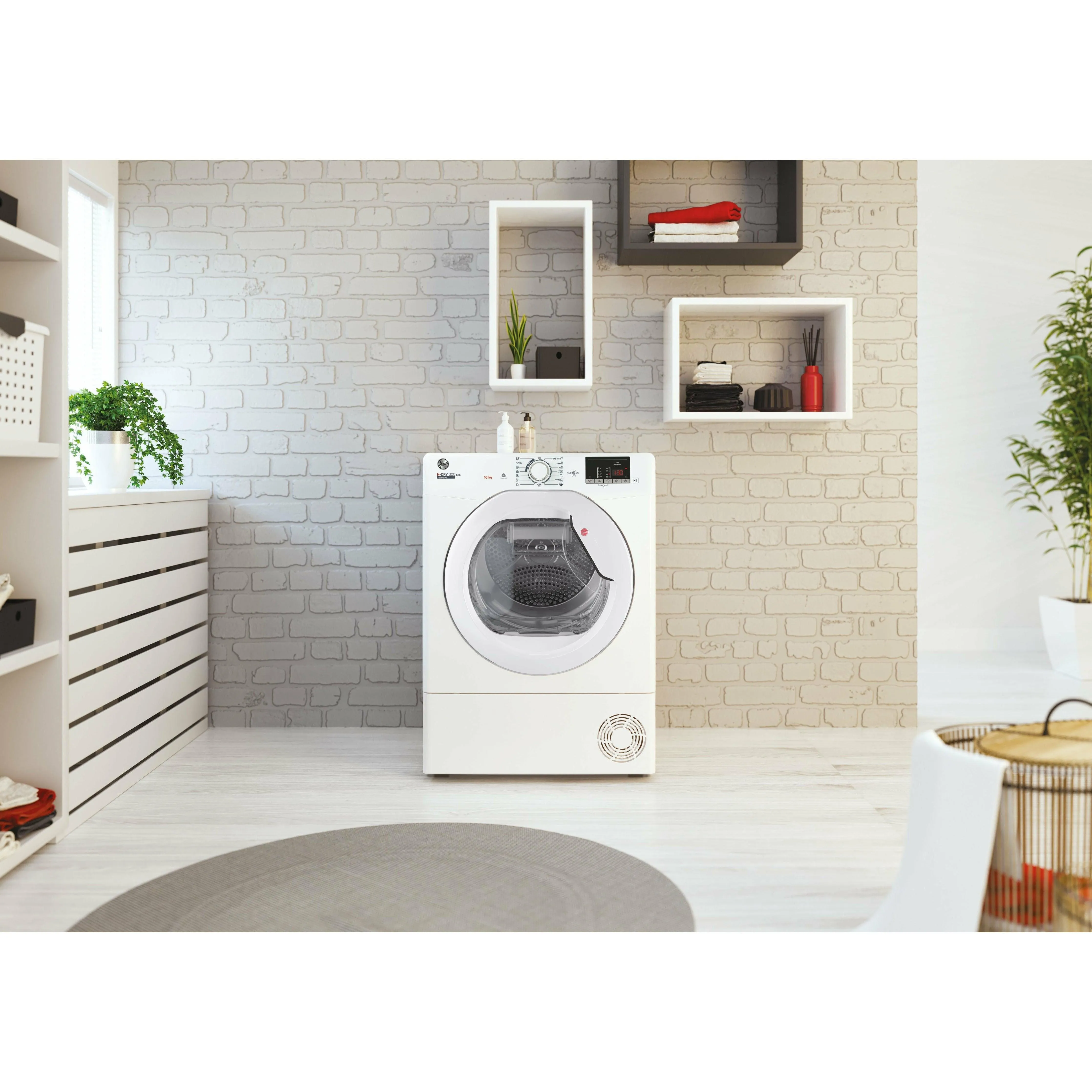 Hoover H-Dry 300 10KG Freestanding Condenser Tumble Dryer - White | HLE C10DE-80