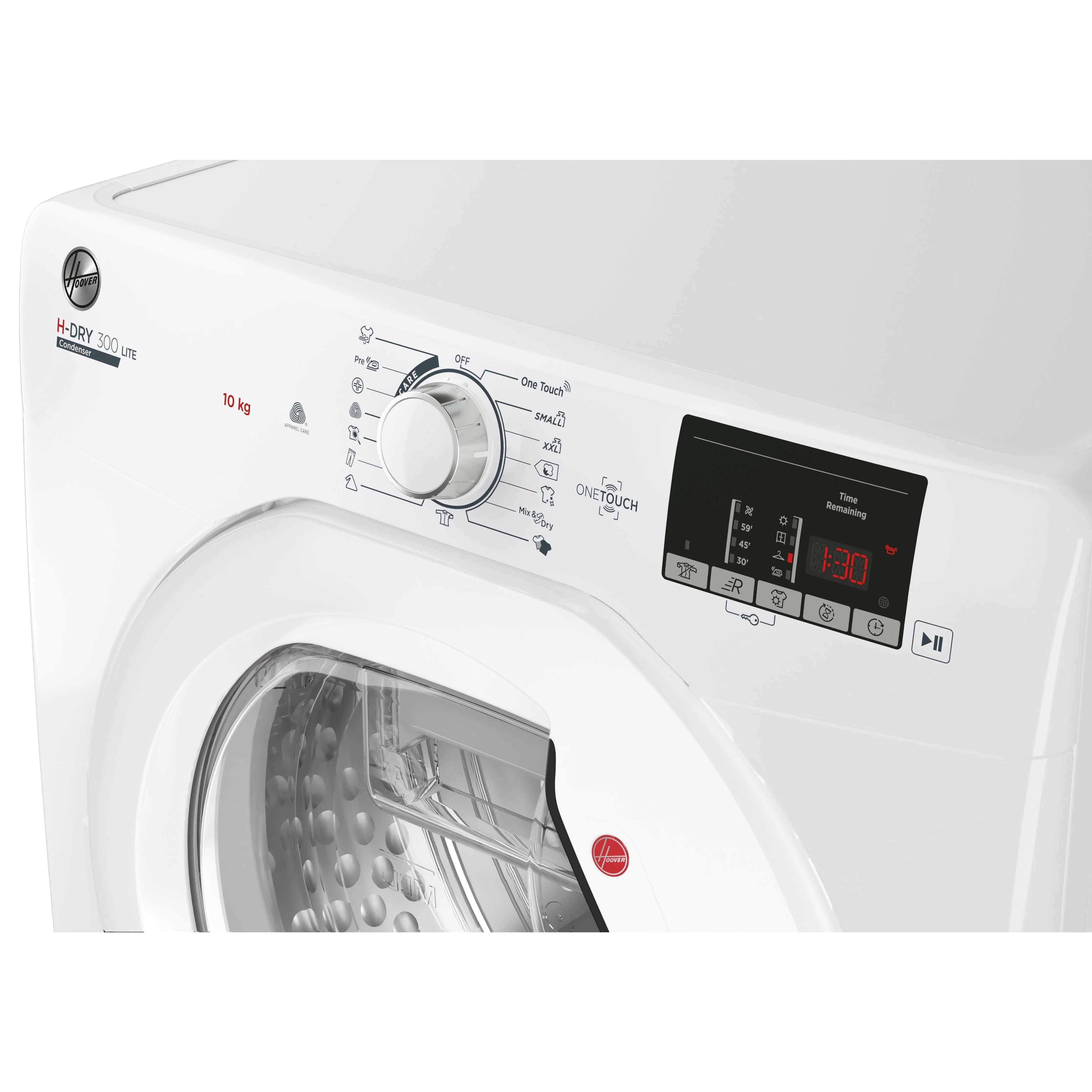 Hoover H-Dry 300 10KG Freestanding Condenser Tumble Dryer - White | HLE C10DE-80