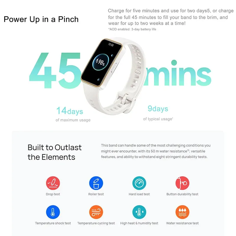 Huawei Band 9 Smart Watch Bluetooth Connected Phone Music Fitness Sports Bracelet Sleep Health Management