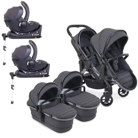 iCandy Peach 7 Twin Cocoon Bundle in Dark Grey