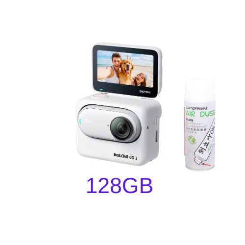 Insta360 GO3 White/Black (32GB/64GB/128GB) Tiny Action Camera With/Without Air Duster - 1 Year Warranty