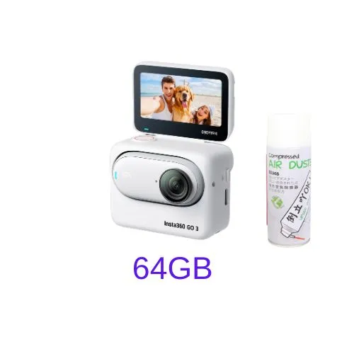 Insta360 GO3 White/Black (32GB/64GB/128GB) Tiny Action Camera With/Without Air Duster - 1 Year Warranty