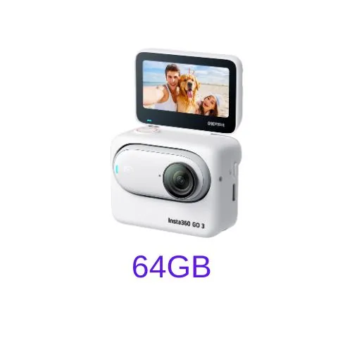 Insta360 GO3 White/Black (32GB/64GB/128GB) Tiny Action Camera With/Without Air Duster - 1 Year Warranty