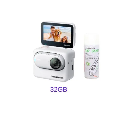 Insta360 GO3 White/Black (32GB/64GB/128GB) Tiny Action Camera With/Without Air Duster - 1 Year Warranty