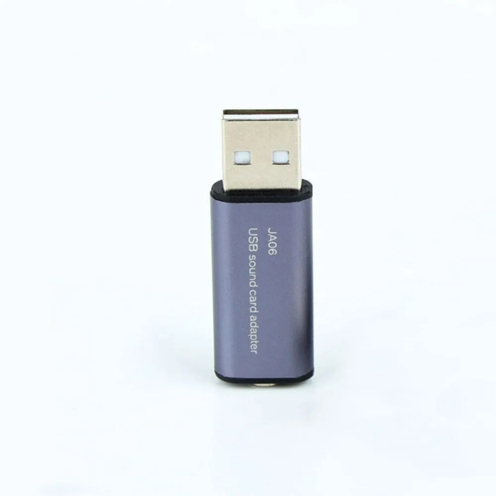JCALLY JA06 USB External Sound Card Converter To 3.5mm Earphones With Mic Suitable