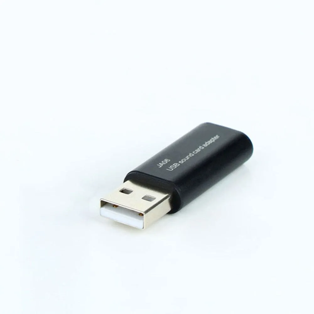 JCALLY JA06 USB External Sound Card Converter To 3.5mm Earphones With Mic Suitable