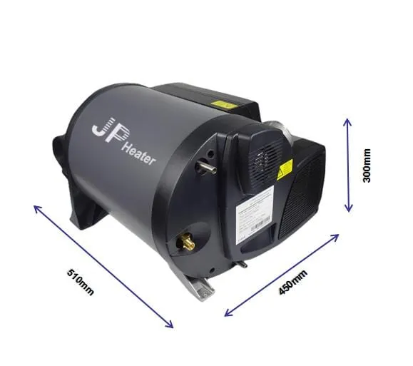 JP Heater Combi Air and Water Heater 4KW Diesel   2KW Electric with Bluetooth Control, 10L Water Tank