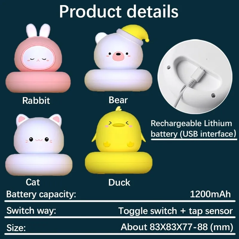 Kawaii Animal Chirldren Night Light