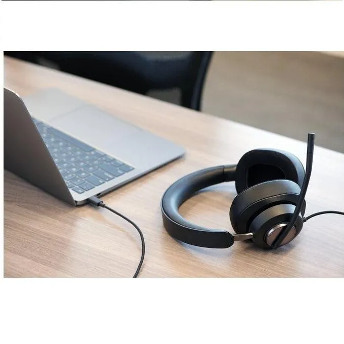 Kensington H2000 USB-C Over Ear Wired Headset Black