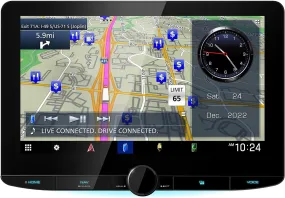 Kenwood DNR1008RVS Digital Multimedia Receiver with Built-In Navigation (does not play discs)
