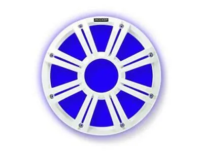 Kicker 45KMG10W 10" Grille For Kicker KM10 and KMF10 Subwoofers 2/Built-In LEDs - White