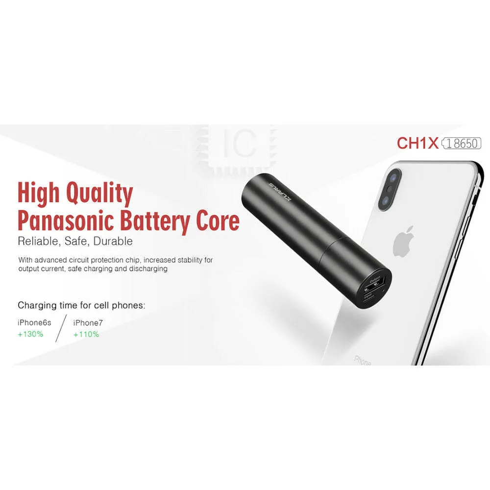 Klarus CH1X Multi-Functional Mini 2-in-1 Power Bank and Battery Charger - Gold
