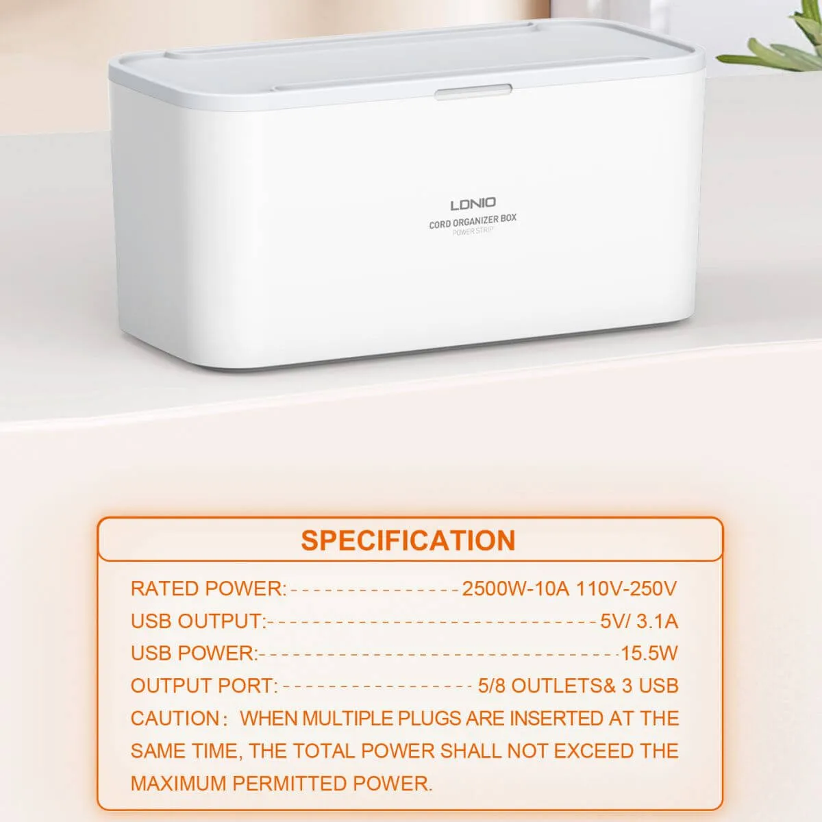 LDNIO 2500W Management Power Strip Box SN5311