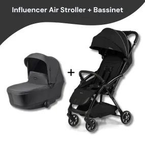 Leclercbaby Bundle Influencer Air Piano Black (Stroller    Bassinet)