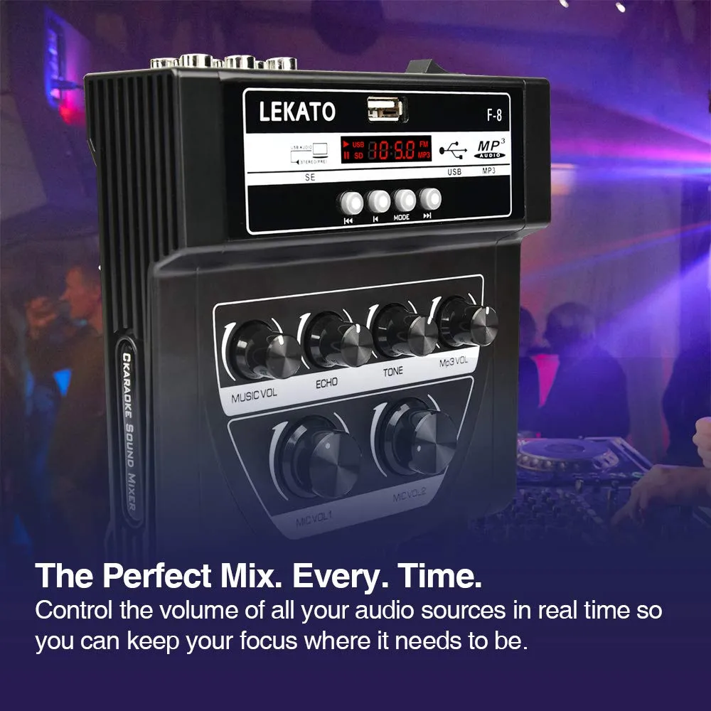 LEKATO Audio Mixer F-8