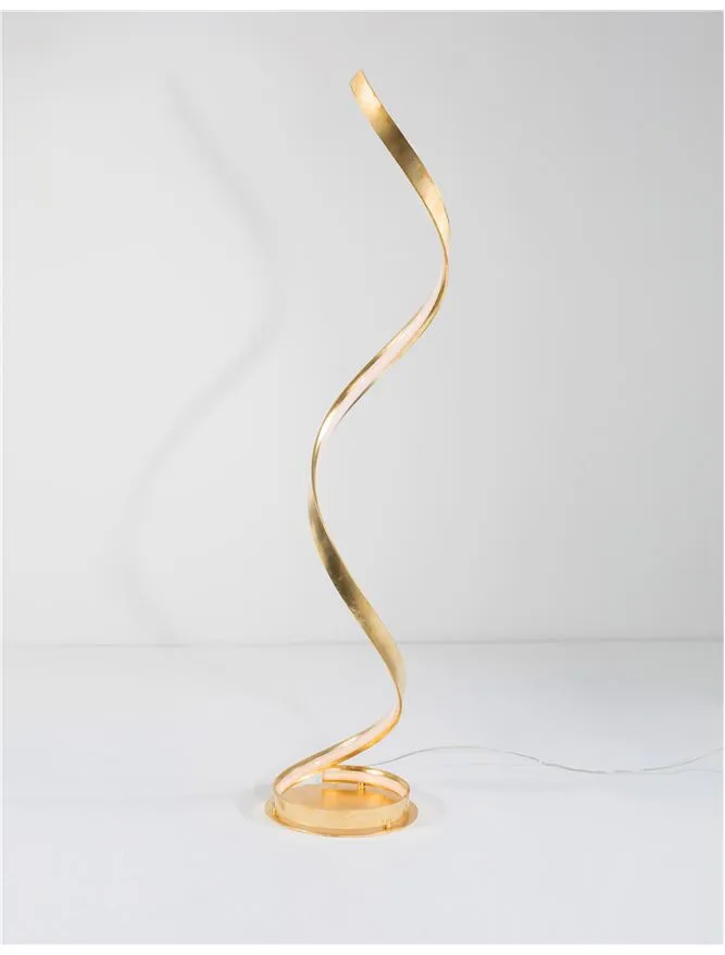 LEO Gold Leaf & Acrylic Vertical Twist Floor Lamp - ID 10468