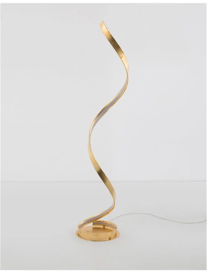 LEO Gold Leaf & Acrylic Vertical Twist Floor Lamp - ID 10468