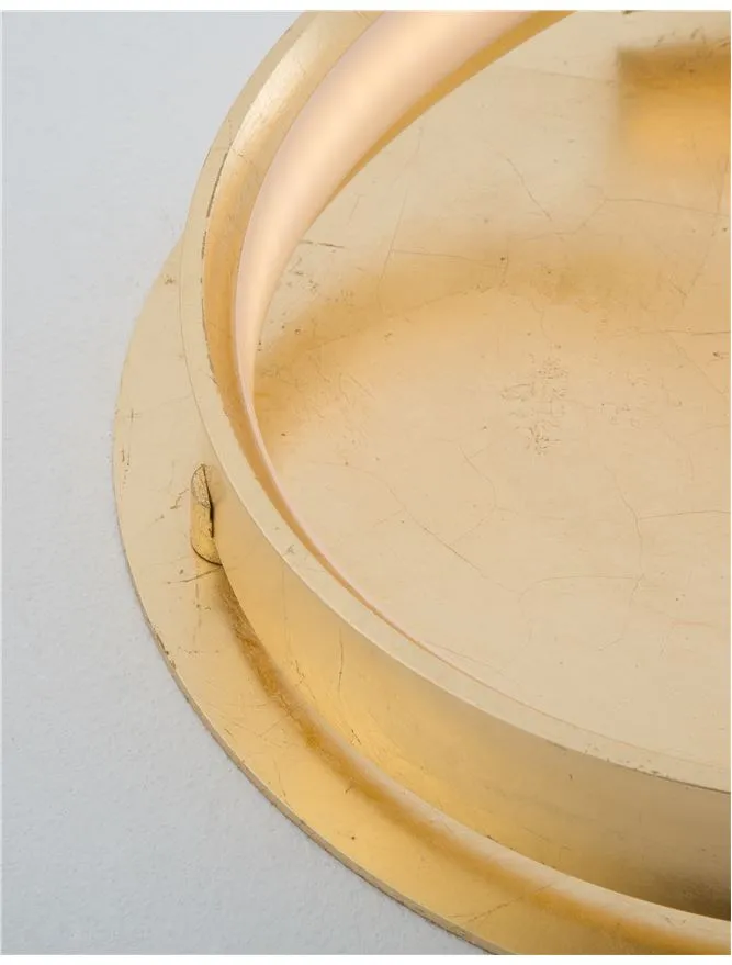 LEO Gold Leaf & Acrylic Vertical Twist Floor Lamp - ID 10468