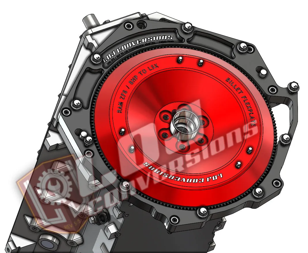 LS / LT to Ram 8HP / ZF8 Transmission Adapter Package