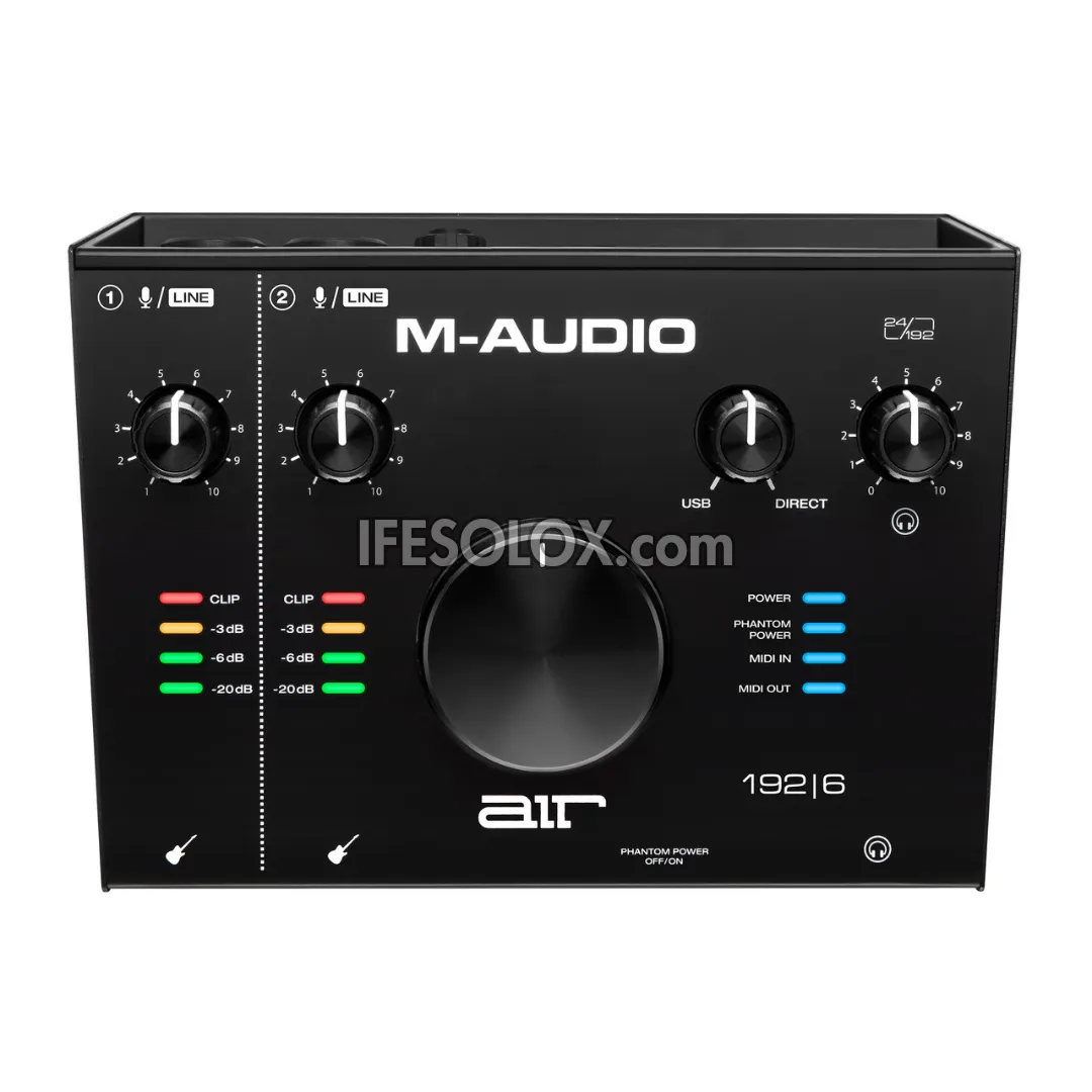 M-AUDIO AIR 192 x6 USB Audio/ MIDI Interface (2-in, 2-out) with 2 Crystal Preamp Combo Input - Brand New