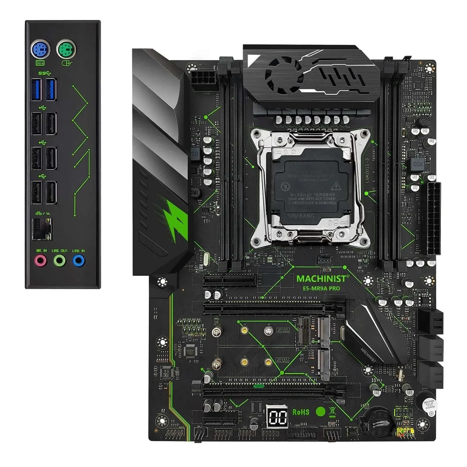 MACHINIST MR9A PRO X99 Motherboard Combo LGA 2011-3 Xeon E5 2666 V3