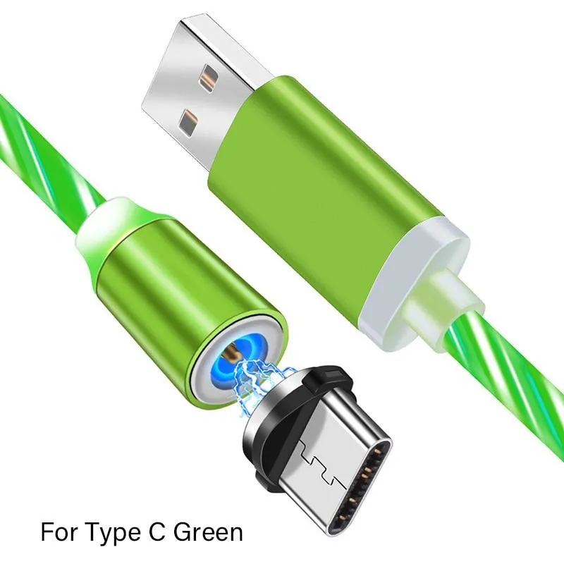 Magnetic Streamer LED Glow Lighting USB 8 Pin Fast Charger
