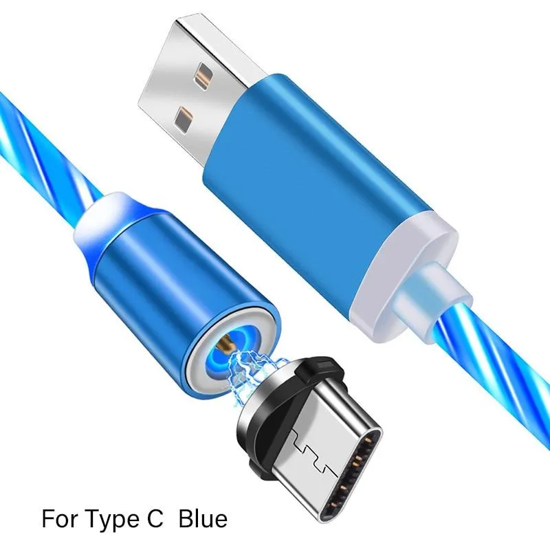 Magnetic Streamer LED Glow Lighting USB 8 Pin Fast Charger