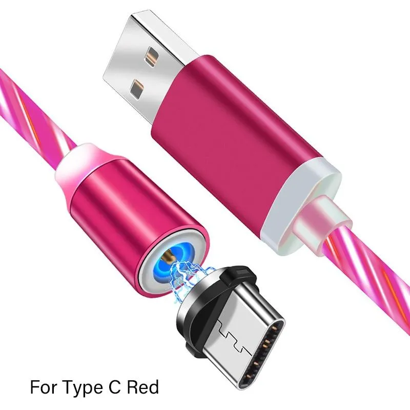 Magnetic Streamer LED Glow Lighting USB 8 Pin Fast Charger